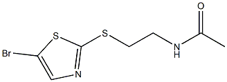 N-(2-(5-bromothiazol-2-ylthio)ethyl)acetamide Struktur