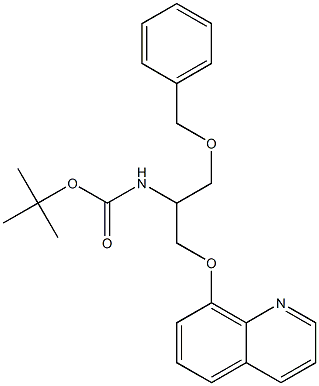 tert-butyl 1-(benzyloxy)-3-(quinolin-8-yloxy)propan-2-ylcarbamate Structure