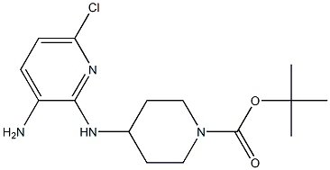 tert-butyl 4-(3-amino-6-chloropyridin-2-ylamino)piperidine-1-carboxylate Structure