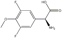 (S)-2-amino-2-(3,5-difluoro-4-methoxyphenyl)acetic acid Struktur