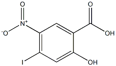 2-Hydroxy-4-iodo-5-nitro-benzoic acid Structure