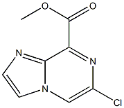 6-Chloro-imidazo[1,2-a]pyrazine-8-carboxylic acid methyl ester Structure