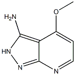 4-Methoxy-2H-pyrazolo[3,4-b]pyridin-3-ylamine 结构式