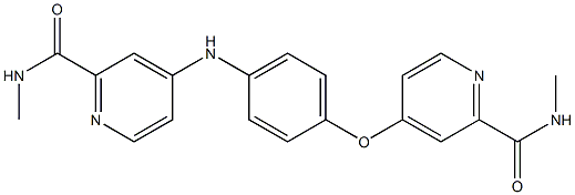 N-methyl-4-(4-((2-(methylcarbamoyl)pyridin-4-yl)amino)phenoxy)picolinamide Structure