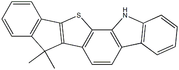7,7-dimethyl-7,13-dihydroindeno[2',1':4,5]thieno[2,3-a]carbazole Structure