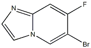 6-Bromo-7-fluoro-imidazo[1,2-a]pyridine Structure