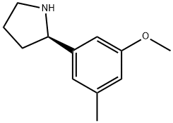 (2R)-2-(3-METHOXY-5-METHYLPHENYL)PYRROLIDINE Structure