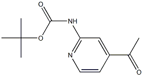 (4-Acetyl-pyridin-2-yl)-carbamic acid tert-butyl ester, 329794-35-6, 结构式