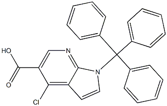 4-chloro-1-trityl-1H-pyrrolo[2,3-b]pyridine-5-carboxylic acid|4-氯-1-三苯甲基-1H-吡咯并[2,3-B]吡啶-5-羧酸