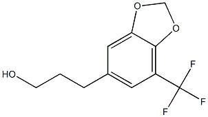 3-(7-(trifluoromethyl)benzo[d][1,3]dioxol
-5-yl)propan-1-ol Structure