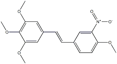 (E)-1,2,3-trimethoxy-5-(4-methoxy-3-nitrostyryl)benzene Structure