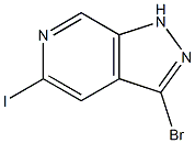 3-Bromo-5-iodo-1H-pyrazolo[3,4-c]pyridine,,结构式