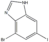 4-Bromo-6-iodo-1H-benzoimidazole Structure