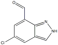 5-Chloro-2H-indazole-7-carbaldehyde Struktur