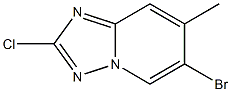 6-Bromo-2-chloro-7-methyl-[1,2,4]triazolo[1,5-a]pyridine Struktur