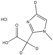 2-(1-methyl-1H-imidazol-2-yl)acetic acid hydrochloride D3 Structure