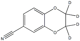 2,3-dihydrobenzo[b][1,4]dioxine-6-carbonitrile-2,2,3,3-d4 Struktur