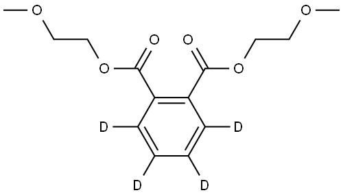 邻苯二甲酸二(2-甲氧基)乙酯-D4 结构式