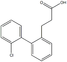 3-(2'-Chloro-biphenyl-2-yl)-propionic acid 结构式