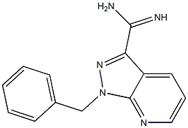 1-benzyl-1H-pyrazolo[3,4-b]pyridine-3-carboximidamide Structure