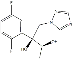(2S,3S)-2-(2,5-二氟苯基)-1-(1H-1,2,4-三唑-1-基)丁烷-2,3-二醇, , 结构式