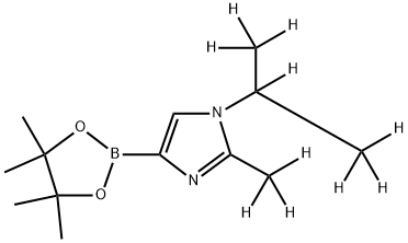 [1-(iso-Propyl)-2-methyl-d10]-imidazole-4-boronic acid pinacol ester Struktur