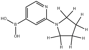 2-(Pyrrolidino-d8)-pyridine-4-boronic acid Structure