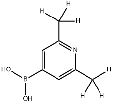 2,6-(Dimethyl-d6)-pyridine-4-boronic acid Structure