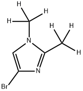 4-Bromo-1,2-(dimethyl-d6)-imidazole Structure