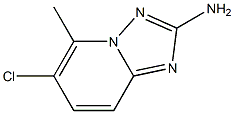 2-氨基-6-氯-5-甲基-[1,2,4]三唑并[1,5-A]吡啶, , 结构式