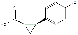 (1S,2S)-2-(4-CHLOROPHENYL)CYCLOPROPANE-1-CARBOXYLIC ACID Structure