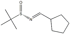 (S,E)-N-(CYCLOPENTYLMETHYLENE)-2-METHYLPROPANE-2-SULFINAMIDE Structure