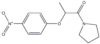1-[2-(4-nitrophenoxy)propanoyl]pyrrolidine Structure