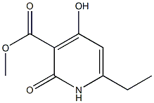 6-乙基-4-羟基-2-氧代-1,2-二氢吡啶-3-羧酸甲酯, 1956331-73-9, 结构式