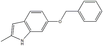 6-(benzyloxy)-2-methyl-1H-indole Struktur