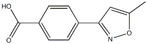 4-(5-Methyl-isoxazol-3-yl)-benzoic acid Structure