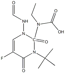 tert-butyl(2-(5-fluoro-2,4-dioxo-1,2,3,4-tetrahydropyrimidine-1-carboxamido)ethyl)carbamate Structure