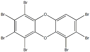 1,2,3,4,6,7,8-HEPTABROMODIBENZO-P-DIOXIN (13C12, 99%) 5 ug/ml in Nonane:Toluene (70:30), , 结构式