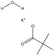 Potassium pivalate hydrate 结构式