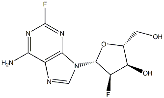 2-Fluoro-2'-fluoro-2'-deoxyadenosine Structure