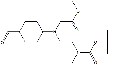 methyl 2-((2-((tert-butoxycarbonyl)(methyl)amino)ethyl)((1r,4r)-4-formylcyclohexyl)amino)acetate