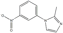 1-(3-硝基苯基)-2-甲基咪唑, , 结构式