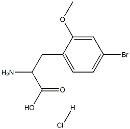 2-amino-3-(4-bromo-2-methoxyphenyl)propanoic acid hydrochloride Structure