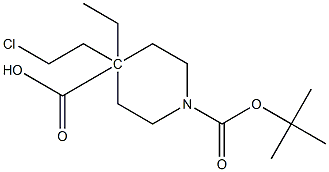 1-tert-butyl 4-ethyl 4-(2-chloroethyl)piperidine-1,4-dicarboxylate