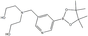 2,2-(((5-(4,4,5,5-tetramethyl-1,3,2-dioxaborolan-2-yl)pyridin-3-yl)methyl)azanediyl)diethanol