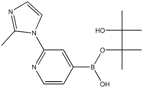 2-(2-Methylimidazol-1-yl)pyridine-4-boronic acid pinacol ester,,结构式