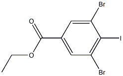 3,5-Dibromo-4-iodo-benzoic acid ethyl ester Struktur