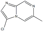3-Chloro-6-methyl-imidazo[1,2-a]pyrazine 结构式