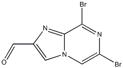 6,8-Dibromo-imidazo[1,2-a]pyrazine-2-carbaldehyde,,结构式