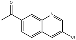 1-(3-chloroquinolin-7-yl)ethanone Struktur